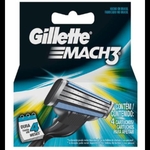 Carga de Aparelho Gillette Mach3 Regular - 4 Unidades