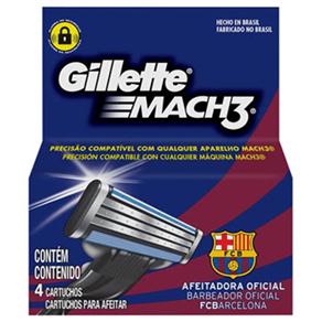 Carga de Barbear Gillette Mach3 Barcelona – 4 Unidades