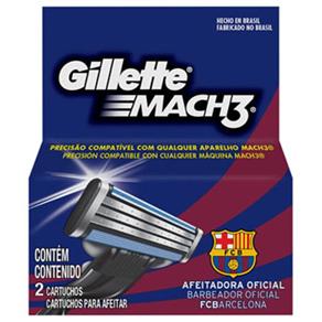 Carga de Barbear Gillette Mach3 Barcelona – 2 Unidades