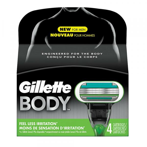 Carga Gillette Body - 4 Unidades