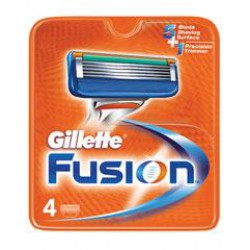 Carga Gillette Fusion - 4 Unidades