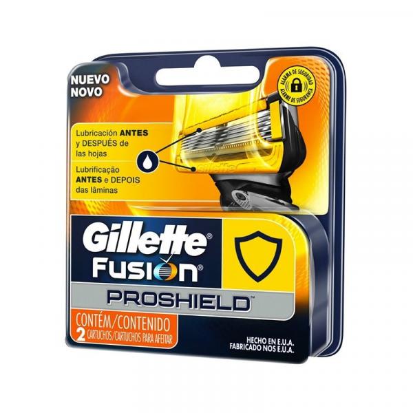 Carga Gillette Fusion Proshield com 2 Unidades