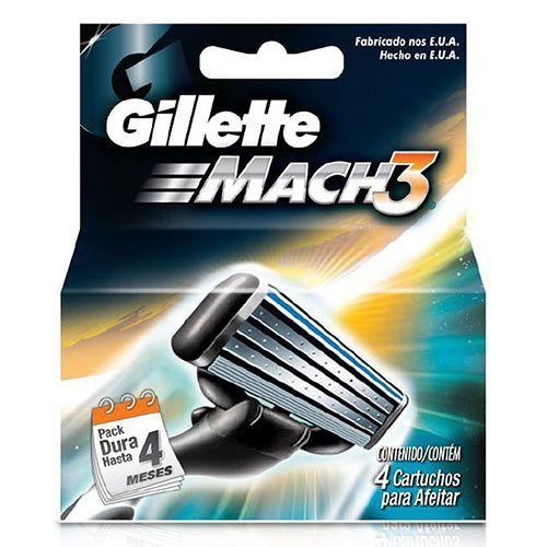 Carga Gillette Mach3 - 4 Unidades - Procter