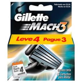 Carga Gillette Mach 3 Leve 4 Pague 3 Unidades