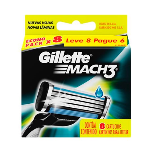 Tudo sobre 'Carga Gillette Mach3 Leve 8 Pague 6'