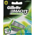 Carga Gillette Mach3 Sensitive - 4 Unidades