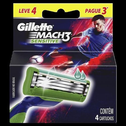 Carga Gillette Mach3 Sensitive - Leve 4 Pague 3