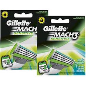Carga Gillette Mach3 Sensitive Leve 6 Pague 4