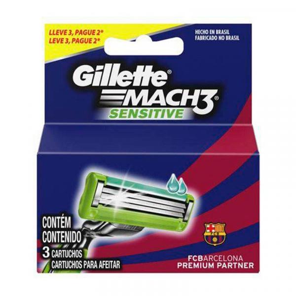 Carga Gillette Mach3 Sensitive Leve 3 Pague 2