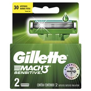 Carga Gillette Mach3 Sensitive - 2 Unidades