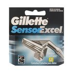 Carga Gillette Sensor Excel Azul com 2 Unidades