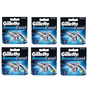Carga Gillette Sensor Excel com 6X2 (12 Cartuchos)