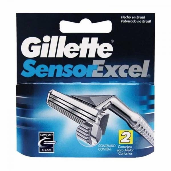 Carga Gillette Sensor Excel com 2 Unidades