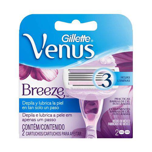 Carga Gillette Vênus Breeze com 2 Unidades