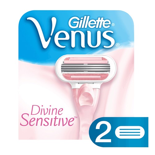 Carga Gillette Vênus Divine Sensitive com 2 Unidades