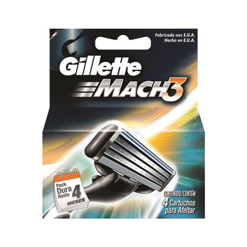 Carga para Aparelho de Barbear Gillette Mach3