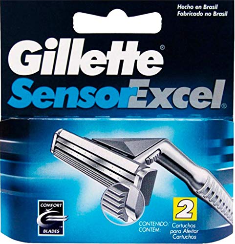 Carga para Aparelho de Barbear Gillette Sensor Excel, 2 Unidades