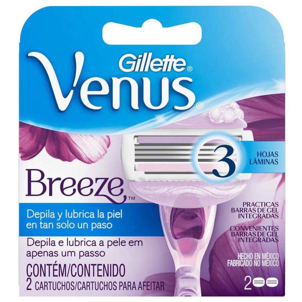 Carga para Aparelho de Depilar Gillette Venus Breeze 2 Unidades