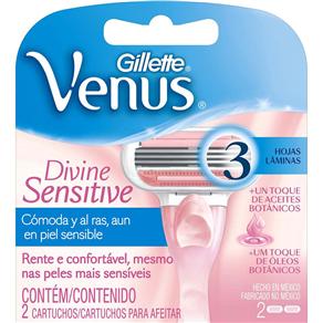Carga para Aparelho de Depilar Gillette Venus Divine - 2 Unidades