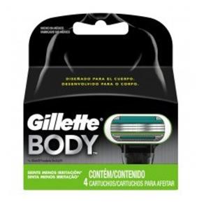 Carga para Aparelho Gillette Body - 4 Unidades