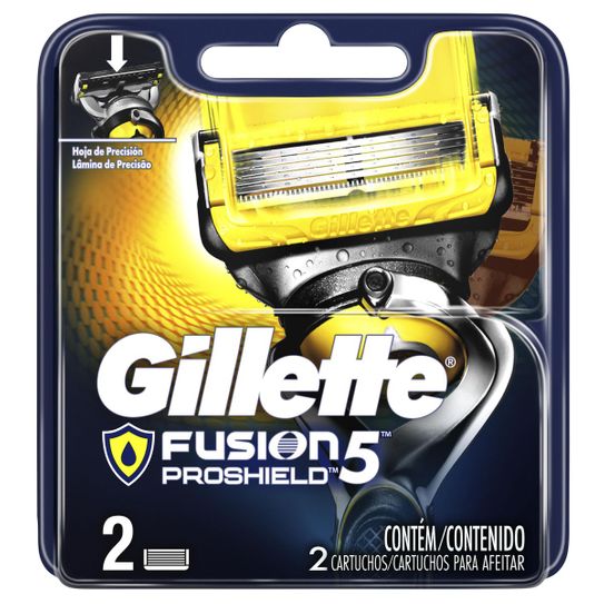 Carga para Lâmina de Barbear Gillette Fusion Proshield 2 Unidades