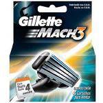 Carga/Refil para Aparelho de Barbear Gillette Mach3 C/ 4 Unidades