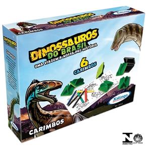 Carimbos Dinossauros do Brasil com 6 Peças 2203.2 Xalingo