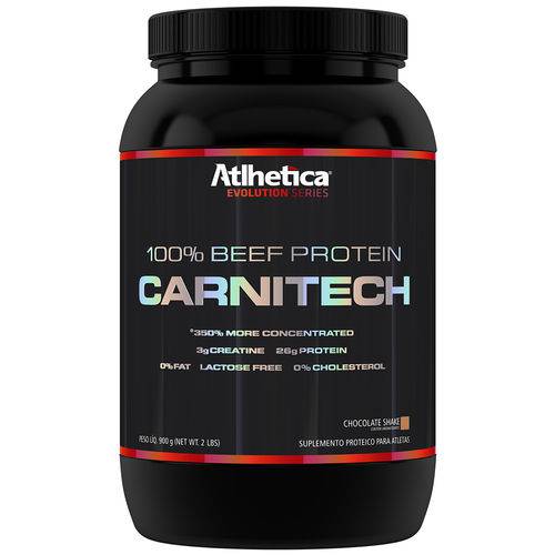 Carnitech 100% Beef Protein 900g Chocolate - Atlhetica Nutrition