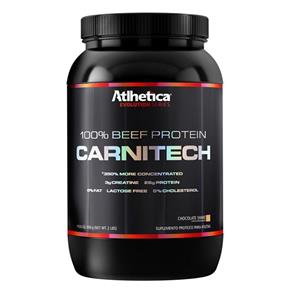 Carnitech 100% Beef Protein - Atlhetica - 907g- Morango