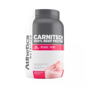 Carnitech Beef Protein 100% 900g Morango - Morango - 900 G