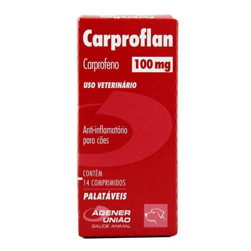 Carproflan 100mg 14 Comprimidos Anti-Inflamatório Agener União