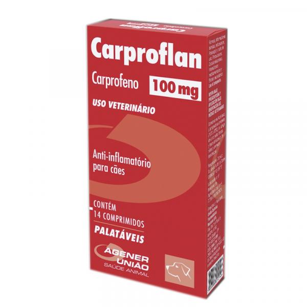 Carproflan 100mg - 14 Comprimidos - Anti-inflamatório - Agener União