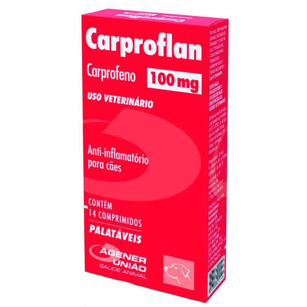 Carproflan 100mg Anti-inflamatório - 14 Comprimidos - Agener