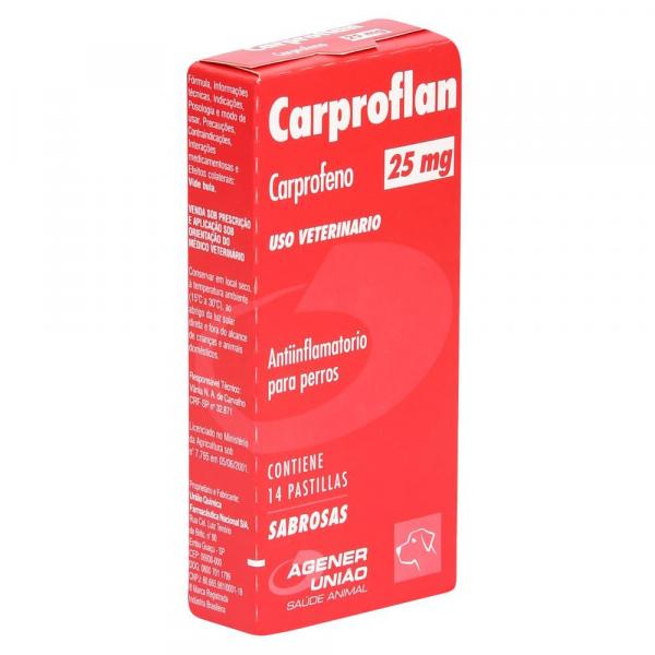 Carproflan Agener 25mg C/ 14 Comprimidos