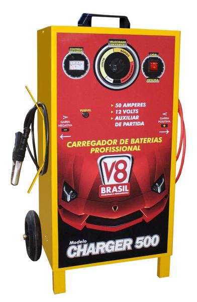 Carregador Bateria 500 Charger Bivolt - V8 Brasil