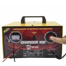 Carregador Bateria Automotiva Até 100 Amperes - V8 Brasil