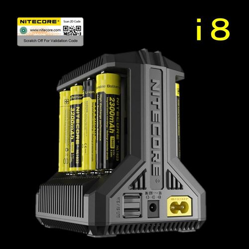 Carregador Baterias Inteligente Nitecore I8