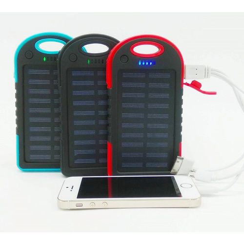 Carregador Celular Solar Usb Portátil Prova Dágua Power Bank