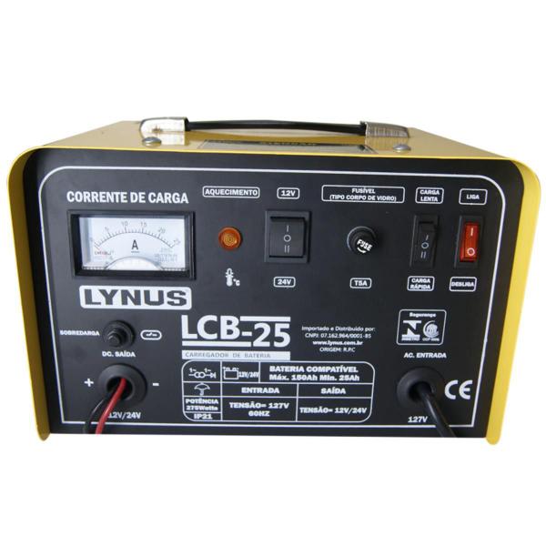 Carregador de Bateria Lynus Lcb-25 Ip21 220v