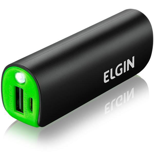 Carregador de Bateria Portátil USB CP2600 2600mAh Preto - Elgin - Elgin