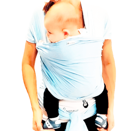 Carregador de Bebê Baby Wrap Sling - Azul - Cuca Criativa