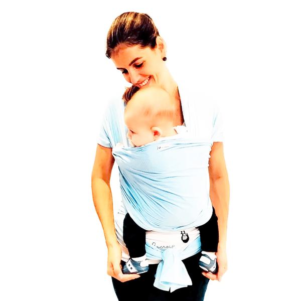 Carregador de Bebê Baby Wrap Sling - Azul - Cuca Criativa