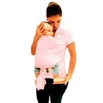 Carregador de Bebê Bolsa Canguru Baby Wrap Sling - Rosa