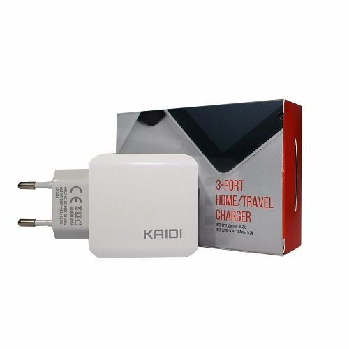 Carregador de Celular USB Kaidi KD-302 Turbo Original 3.1a 3