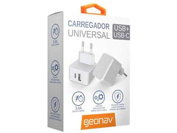 Carregador de Parede Universal USB e USB-C - Geonav CH34ACC