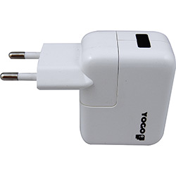 Carregador de Parede USB para IPhone, IPod e IPad - YG330BLK - Yogo