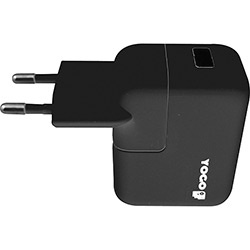 Carregador de Parede USB para IPhone, IPod e IPad - YG330BLK - Yogo