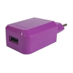 Carregador de parede USB roxo - Duracell