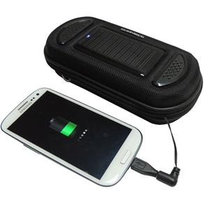 Carregador Portátil Case Guepardo AS0202 para Smartphones com Caixa de Som 6W e Entrada Auxiliar Solar Speaker