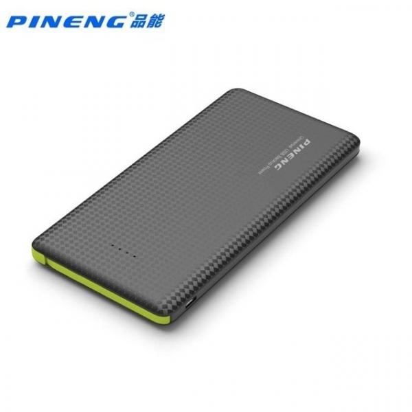 Carregador Portatil Pineng 10000mah Slim Preto Compativel Iphone 5s